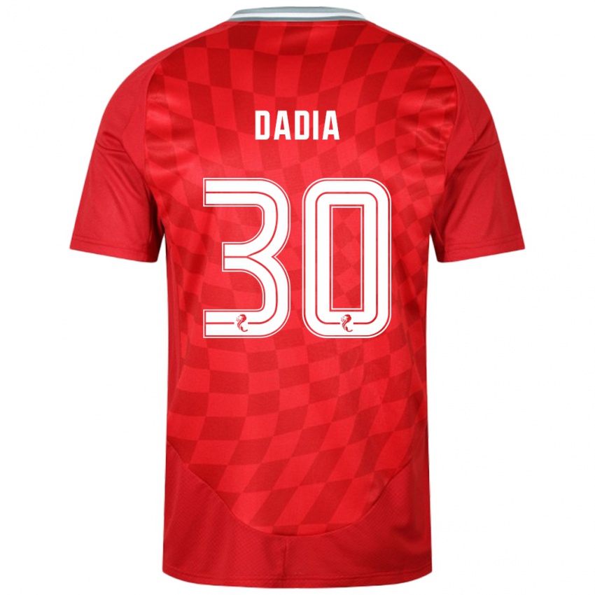 Mænd Or Dadia #30 Rød Hjemmebane Spillertrøjer 2024/25 Trøje T-Shirt