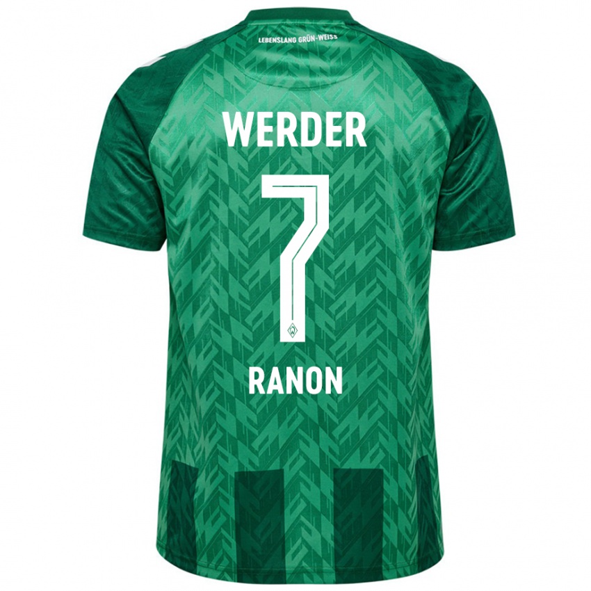 Mænd Yuval Ranon #7 Grøn Hjemmebane Spillertrøjer 2024/25 Trøje T-Shirt