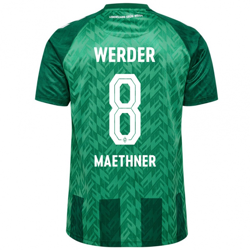 Mænd Finn Maethner #8 Grøn Hjemmebane Spillertrøjer 2024/25 Trøje T-Shirt