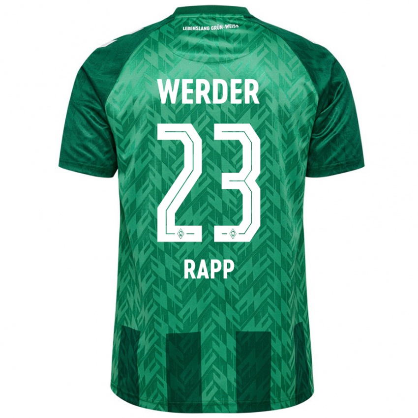 Mænd Nicolai Rapp #23 Grøn Hjemmebane Spillertrøjer 2024/25 Trøje T-Shirt