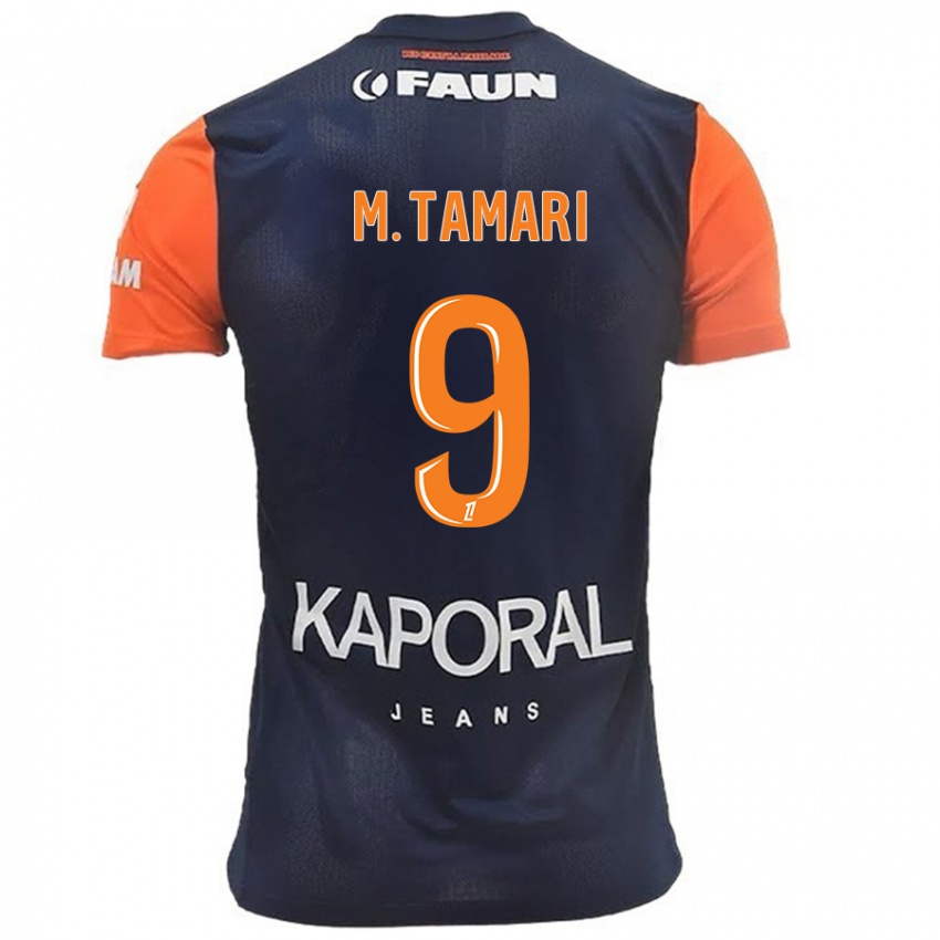 Mænd Mousa Tamari #9 Marineblå Orange Hjemmebane Spillertrøjer 2024/25 Trøje T-Shirt