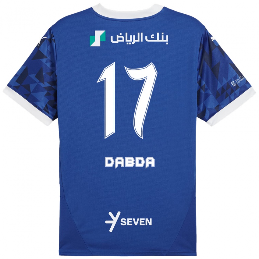 Mænd Claudia Dabda #17 Mørkeblå Hvid Hjemmebane Spillertrøjer 2024/25 Trøje T-Shirt