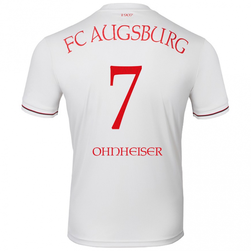 Mænd Nico Ohnheiser #7 Hvid Hjemmebane Spillertrøjer 2024/25 Trøje T-Shirt