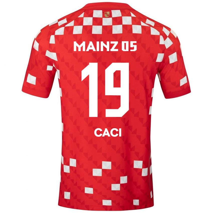 Mænd Anthony Caci #19 Hvid Rød Hjemmebane Spillertrøjer 2024/25 Trøje T-Shirt