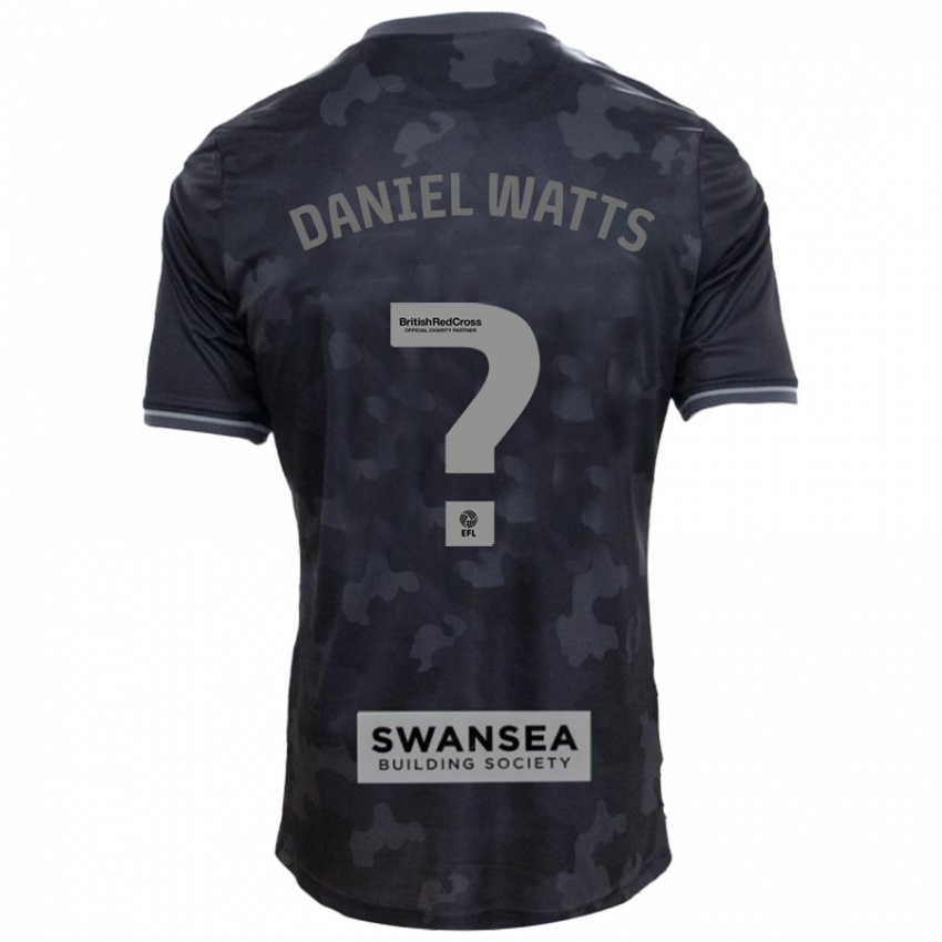 Mænd Daniel Watts #0 Sort Udebane Spillertrøjer 2024/25 Trøje T-Shirt