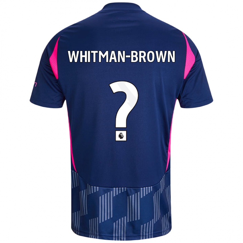 Mænd Chae Whitman-Brown #0 Kongeblå Pink Udebane Spillertrøjer 2024/25 Trøje T-Shirt