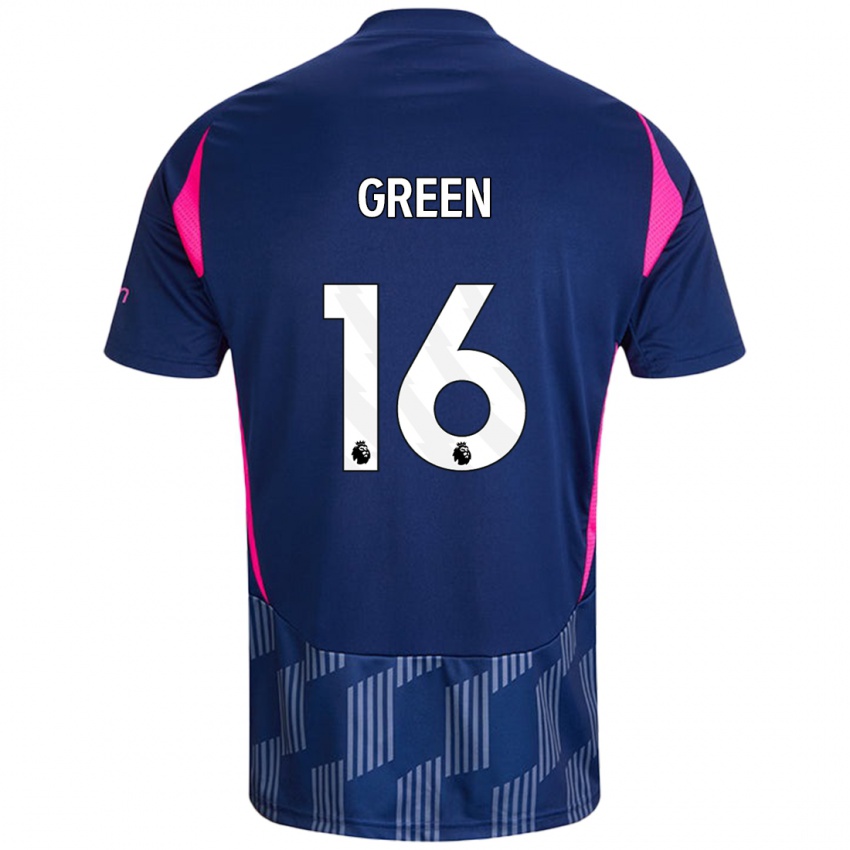 Mænd Mollie Green #16 Kongeblå Pink Udebane Spillertrøjer 2024/25 Trøje T-Shirt