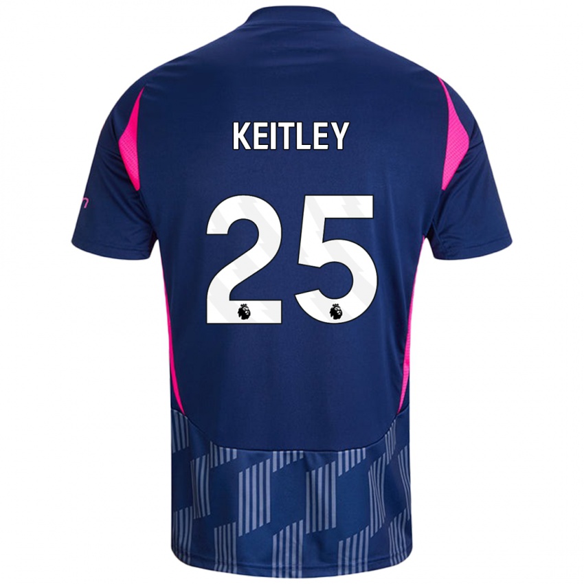 Mænd Alice Keitley #25 Kongeblå Pink Udebane Spillertrøjer 2024/25 Trøje T-Shirt