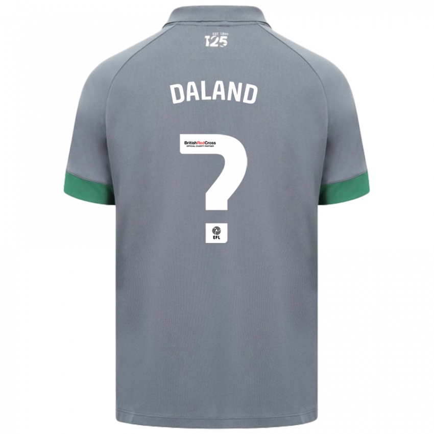 Mænd Jesper Daland #0 Mørkegrå Udebane Spillertrøjer 2024/25 Trøje T-Shirt