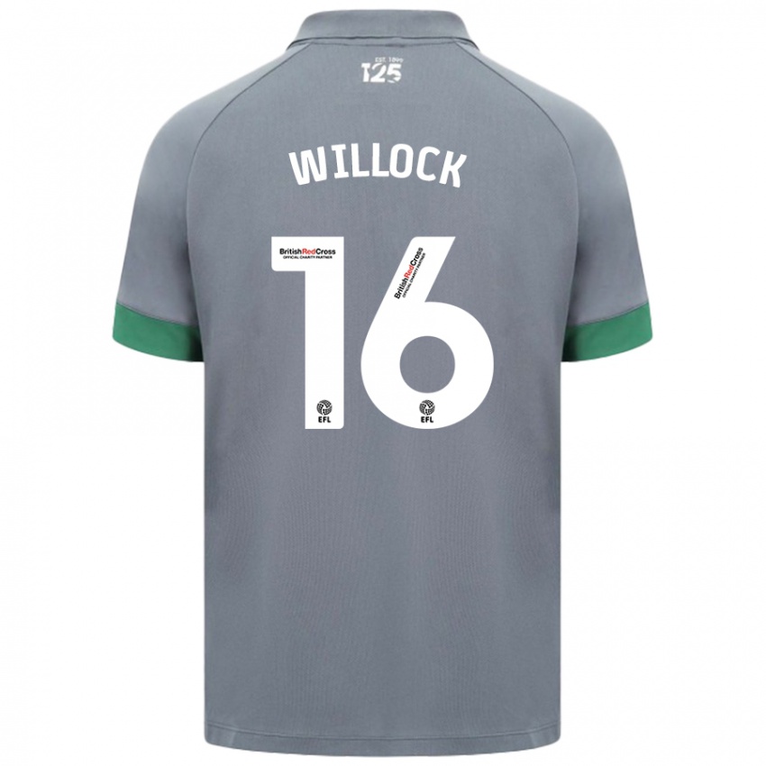 Mænd Chris Willock #16 Mørkegrå Udebane Spillertrøjer 2024/25 Trøje T-Shirt