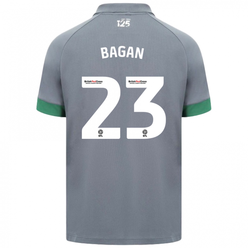 Mænd Joel Bagan #23 Mørkegrå Udebane Spillertrøjer 2024/25 Trøje T-Shirt