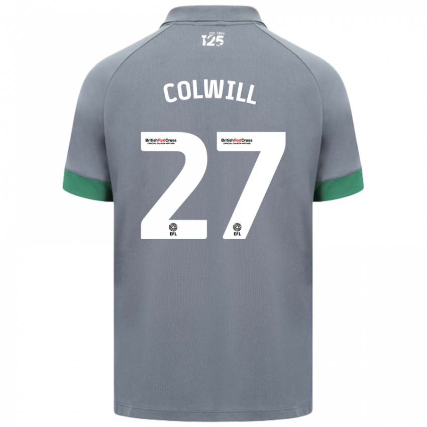 Mænd Rubin Colwill #27 Mørkegrå Udebane Spillertrøjer 2024/25 Trøje T-Shirt