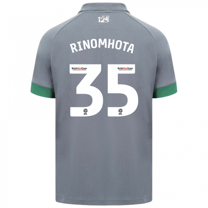 Mænd Andy Rinomhota #35 Mørkegrå Udebane Spillertrøjer 2024/25 Trøje T-Shirt