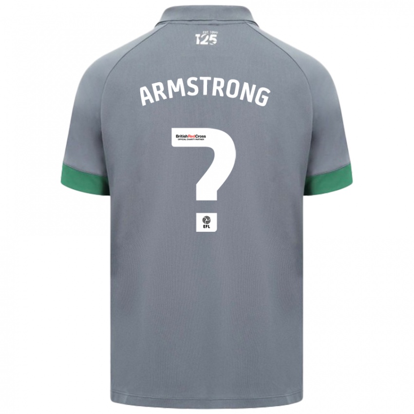 Mænd Luke Armstrong #0 Mørkegrå Udebane Spillertrøjer 2024/25 Trøje T-Shirt