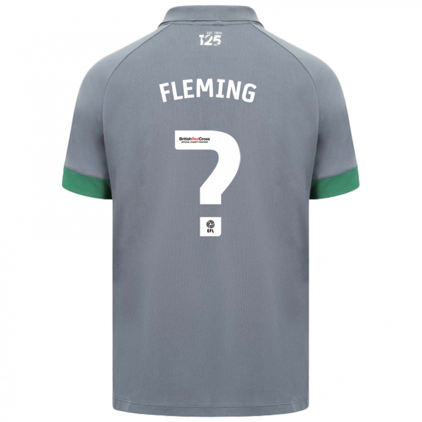 Mænd Cole Fleming #0 Mørkegrå Udebane Spillertrøjer 2024/25 Trøje T-Shirt