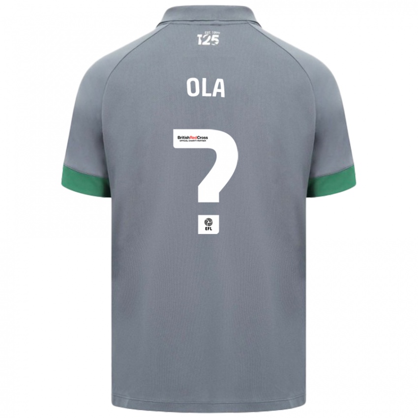 Mænd Daniel Ola #0 Mørkegrå Udebane Spillertrøjer 2024/25 Trøje T-Shirt