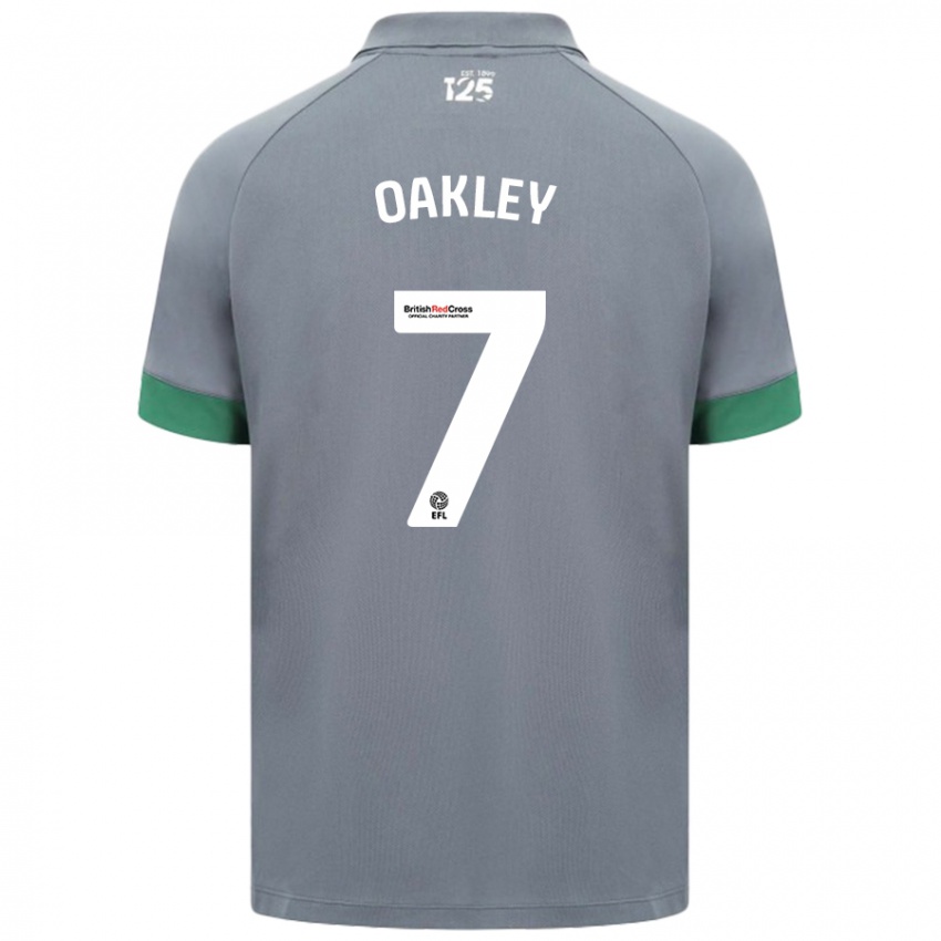 Mænd Rhianne Oakley #7 Mørkegrå Udebane Spillertrøjer 2024/25 Trøje T-Shirt