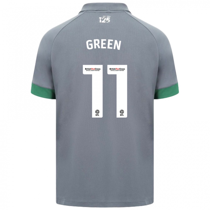 Mænd Danielle Green #11 Mørkegrå Udebane Spillertrøjer 2024/25 Trøje T-Shirt