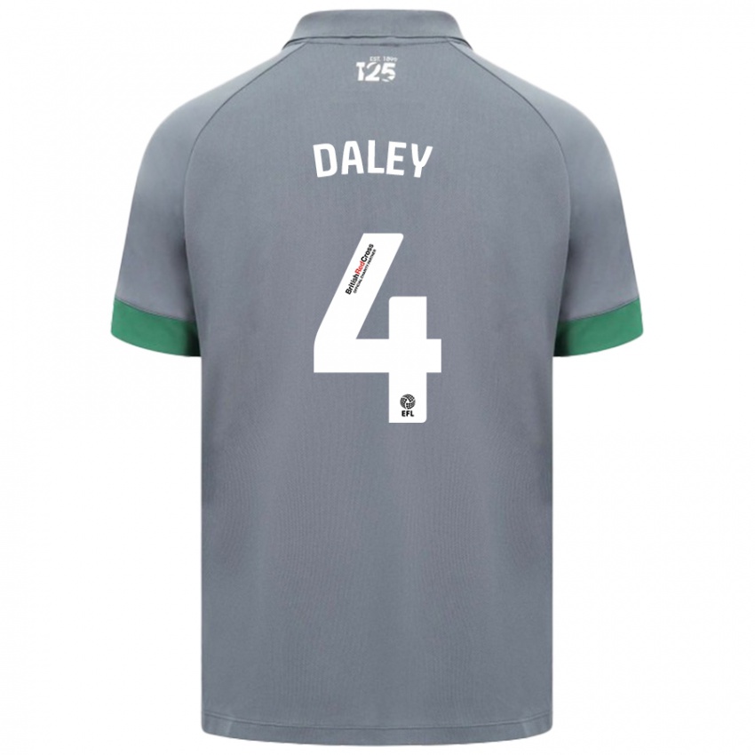 Mænd Hannah Daley #4 Mørkegrå Udebane Spillertrøjer 2024/25 Trøje T-Shirt