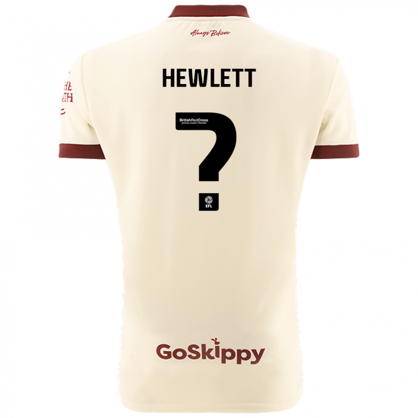 Mænd Callum Hewlett #0 Creme Hvid Udebane Spillertrøjer 2024/25 Trøje T-Shirt