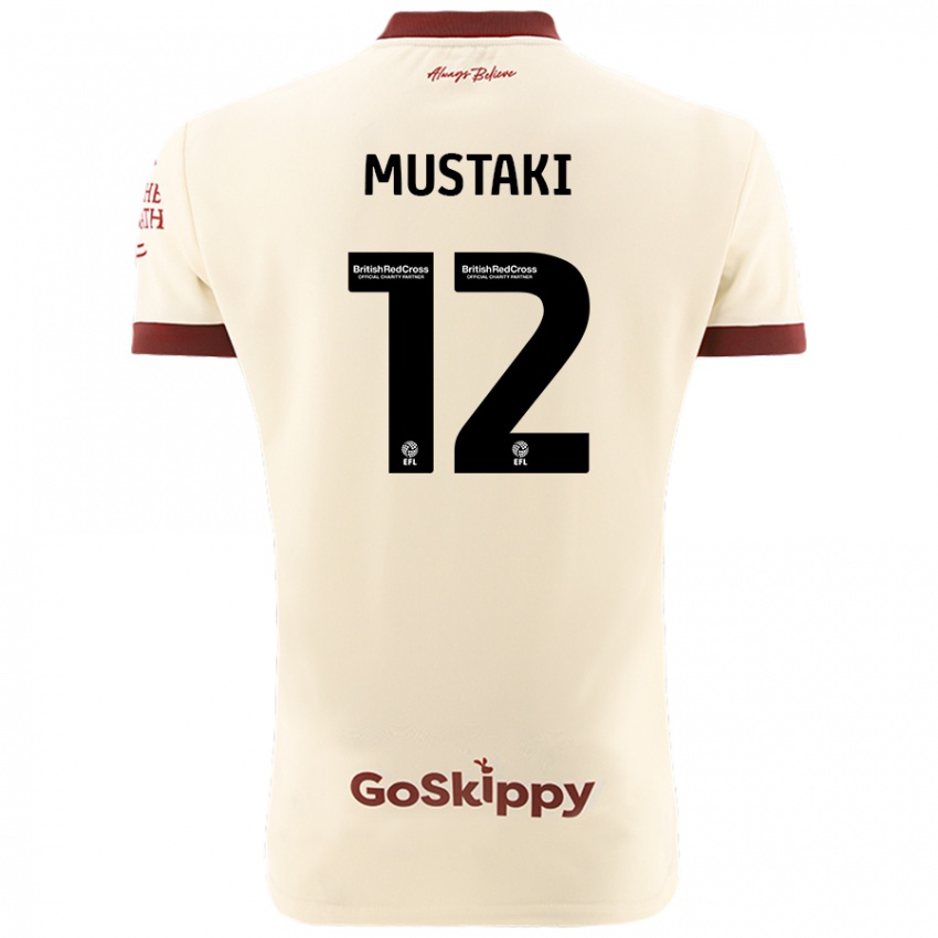 Mænd Chloe Mustaki #12 Creme Hvid Udebane Spillertrøjer 2024/25 Trøje T-Shirt