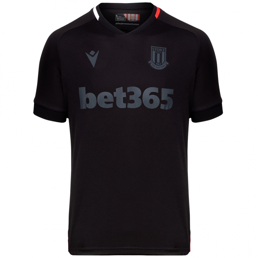 Mænd Ben Kershaw #46 Sort Udebane Spillertrøjer 2024/25 Trøje T-Shirt