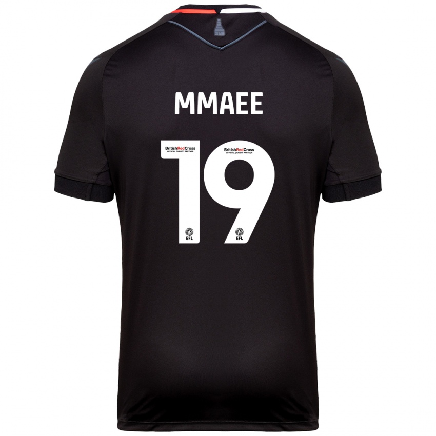 Mænd Ryan Mmaee #19 Sort Udebane Spillertrøjer 2024/25 Trøje T-Shirt