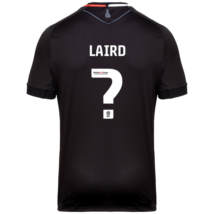 Mænd Logan Laird #0 Sort Udebane Spillertrøjer 2024/25 Trøje T-Shirt