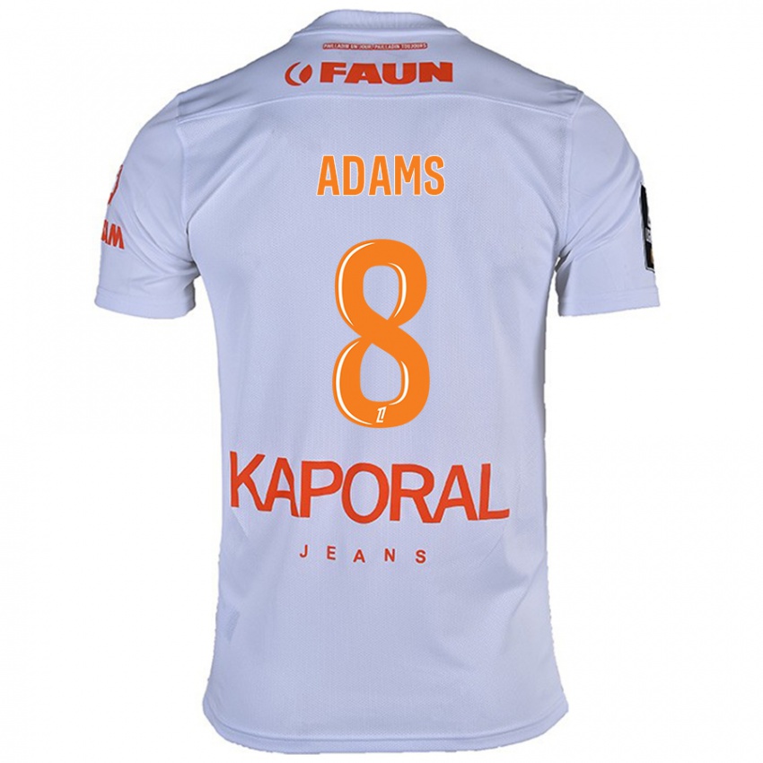 Mænd Akor Adams #8 Hvid Udebane Spillertrøjer 2024/25 Trøje T-Shirt