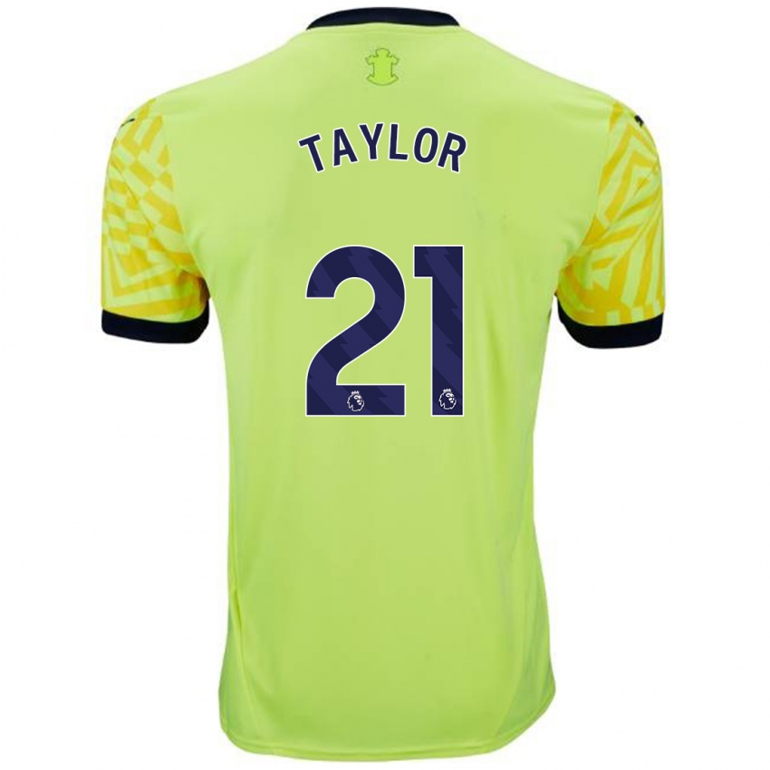 Mænd Charlie Taylor #21 Gul Udebane Spillertrøjer 2024/25 Trøje T-Shirt