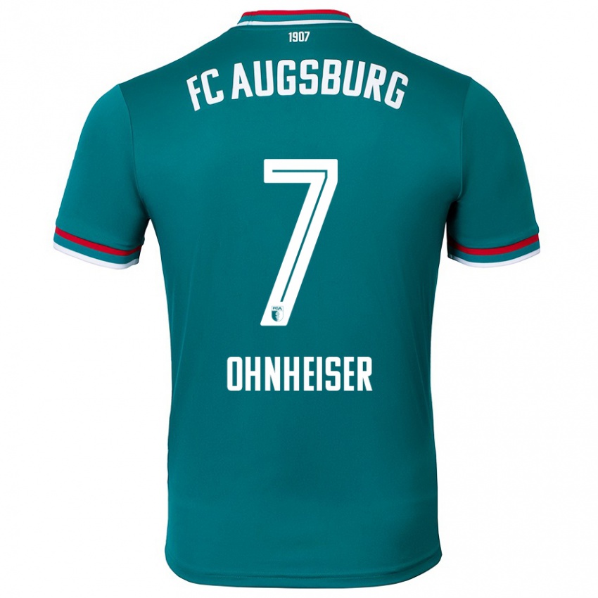 Mænd Nico Ohnheiser #7 Mørkegrøn Udebane Spillertrøjer 2024/25 Trøje T-Shirt