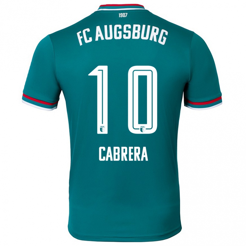 Mænd Juan Cabrera #10 Mørkegrøn Udebane Spillertrøjer 2024/25 Trøje T-Shirt