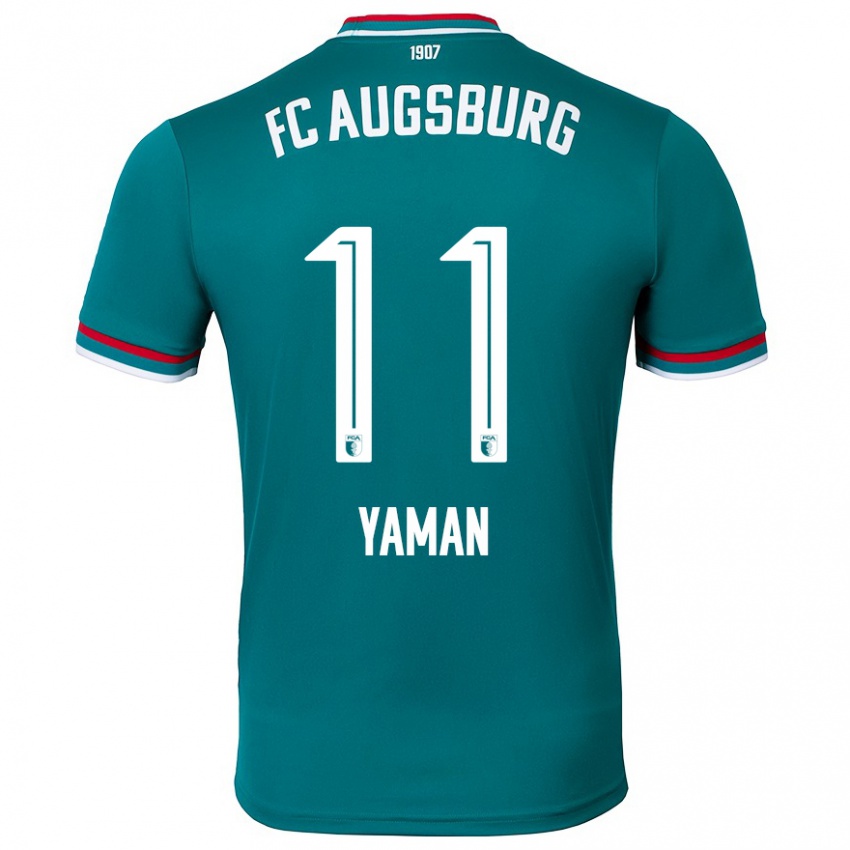 Mænd Kerim Yaman #11 Mørkegrøn Udebane Spillertrøjer 2024/25 Trøje T-Shirt