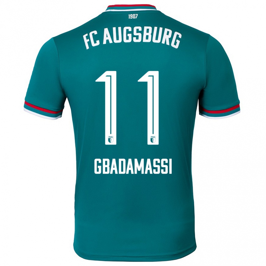 Mænd Rayane Gbadamassi #11 Mørkegrøn Udebane Spillertrøjer 2024/25 Trøje T-Shirt