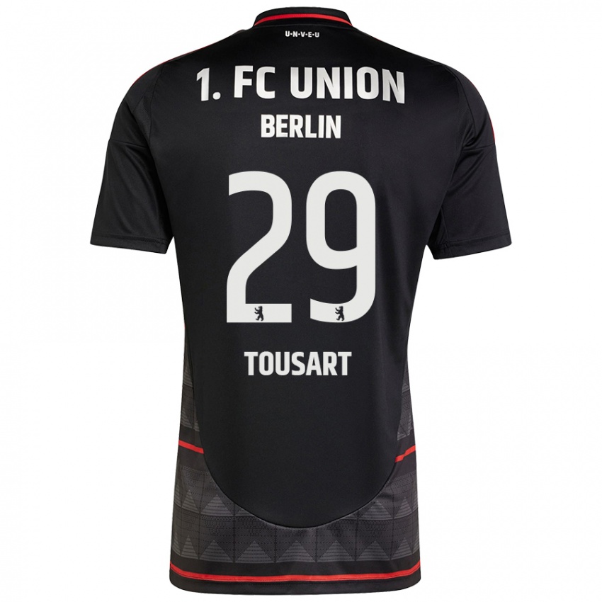 Mænd Lucas Tousart #29 Sort Udebane Spillertrøjer 2024/25 Trøje T-Shirt