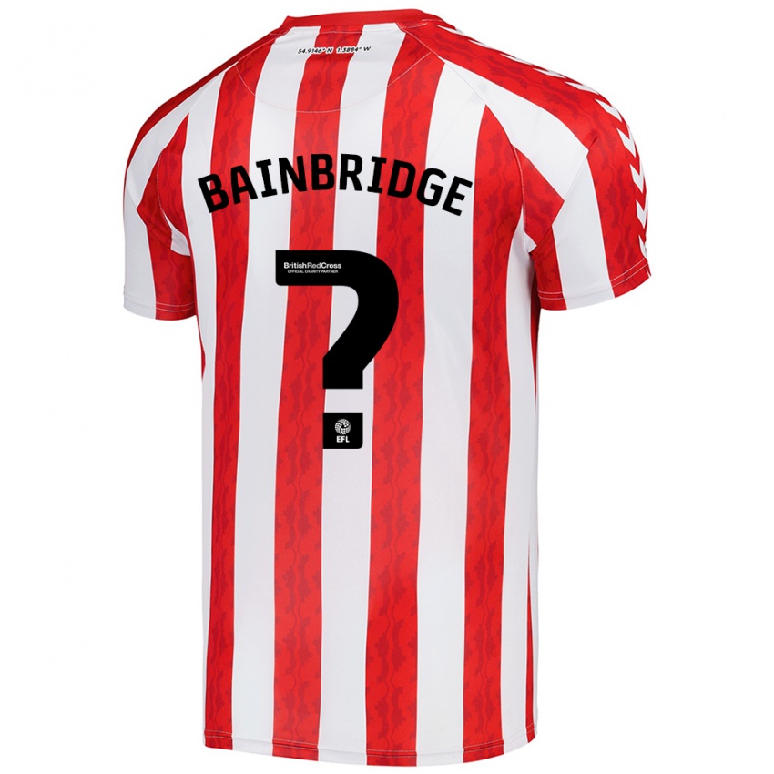 Kvinder Oliver Bainbridge #0 Rød Hvid Hjemmebane Spillertrøjer 2024/25 Trøje T-Shirt