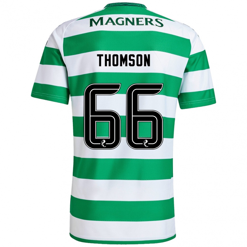 Kvinder Corey Thomson #66 Grøn Hvid Hjemmebane Spillertrøjer 2024/25 Trøje T-Shirt