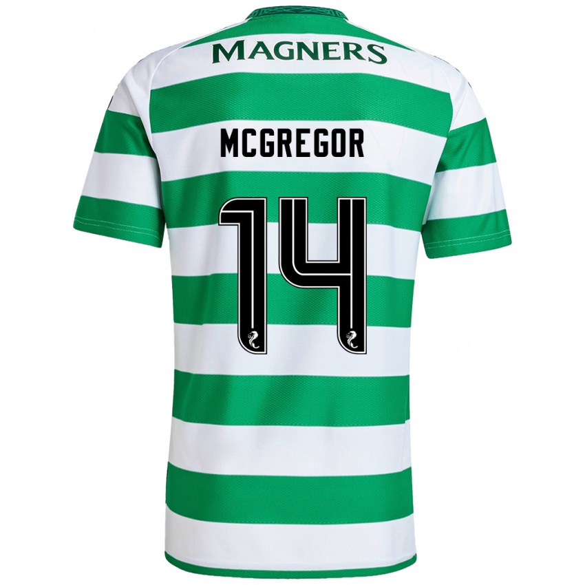 Kvinder Shannon Mcgregor #14 Grøn Hvid Hjemmebane Spillertrøjer 2024/25 Trøje T-Shirt