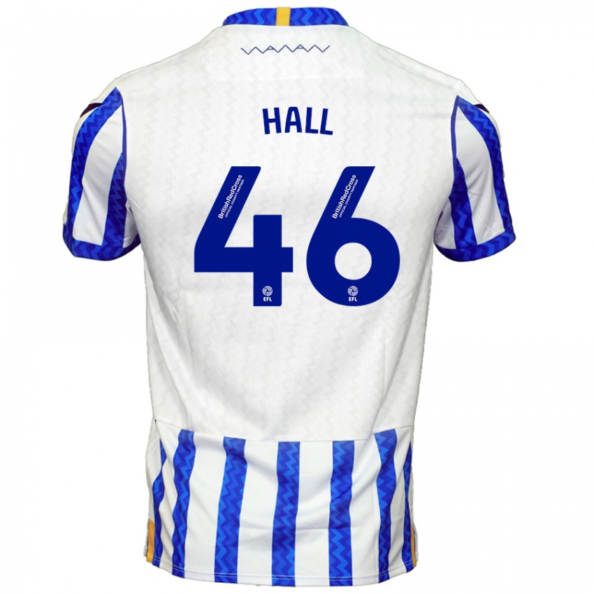 Kvinder Jack Hall #46 Blå Hvid Hjemmebane Spillertrøjer 2024/25 Trøje T-Shirt