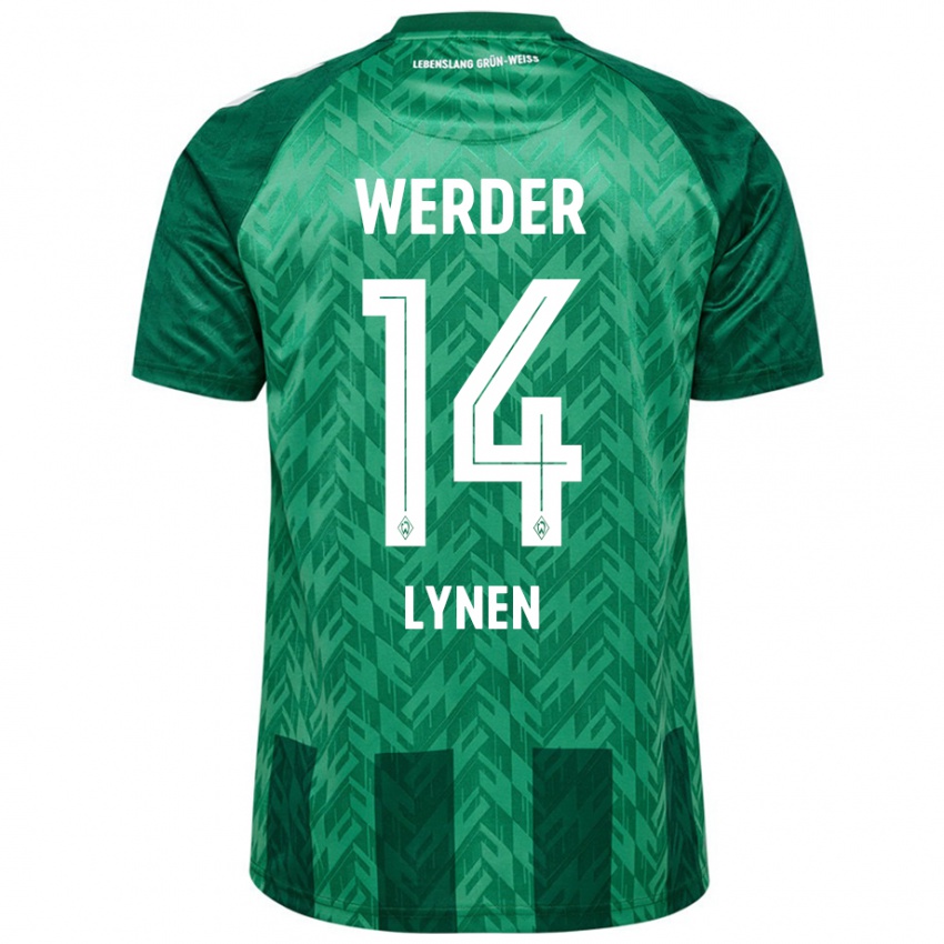 Kvinder Senne Lynen #14 Grøn Hjemmebane Spillertrøjer 2024/25 Trøje T-Shirt