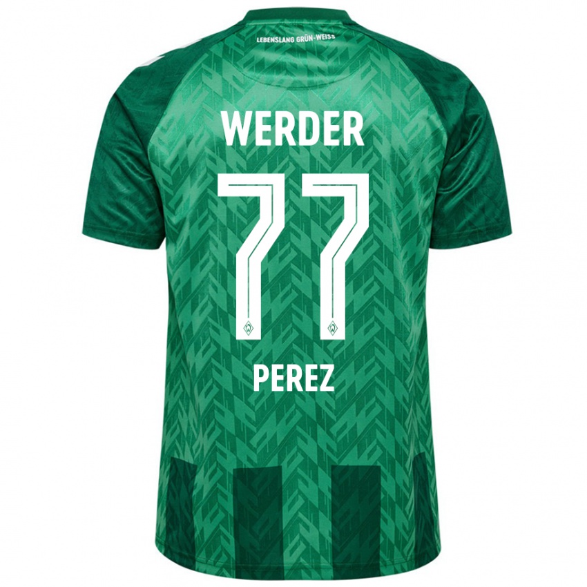 Kvinder Catalina Pérez Jaramillo #77 Grøn Hjemmebane Spillertrøjer 2024/25 Trøje T-Shirt