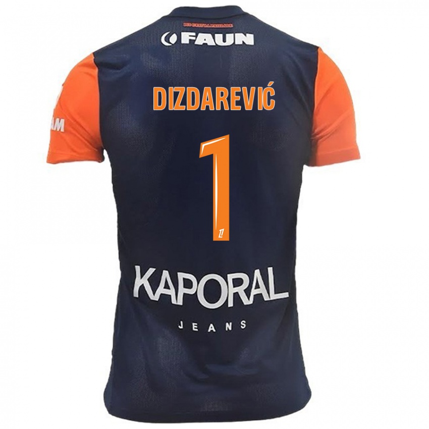 Kvinder Belmin Dizdarevic #1 Marineblå Orange Hjemmebane Spillertrøjer 2024/25 Trøje T-Shirt