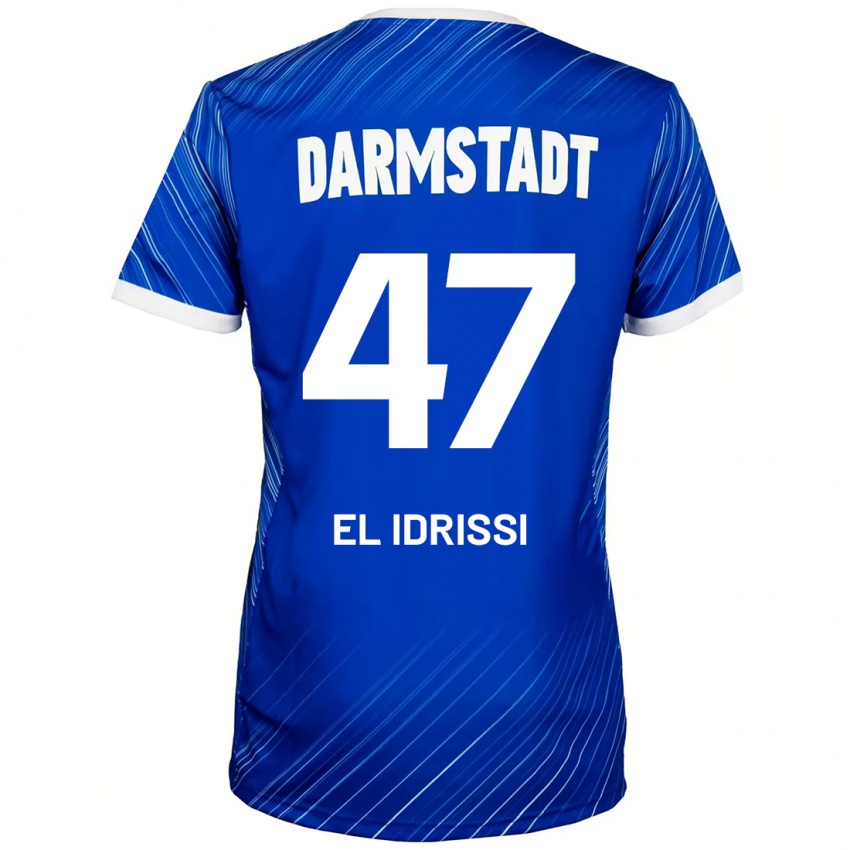 Kvinder Othmane El Idrissi #47 Blå Hvid Hjemmebane Spillertrøjer 2024/25 Trøje T-Shirt