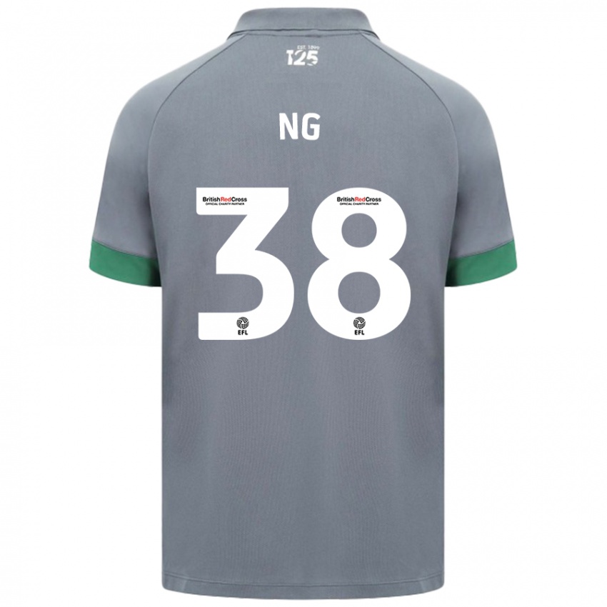 Kvinder Perry Ng #38 Mørkegrå Udebane Spillertrøjer 2024/25 Trøje T-Shirt