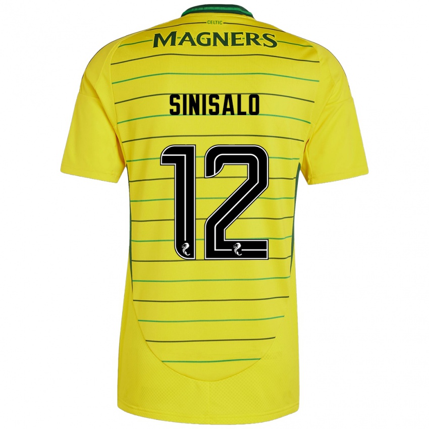 Kvinder Viljami Sinisalo #12 Gul Udebane Spillertrøjer 2024/25 Trøje T-Shirt