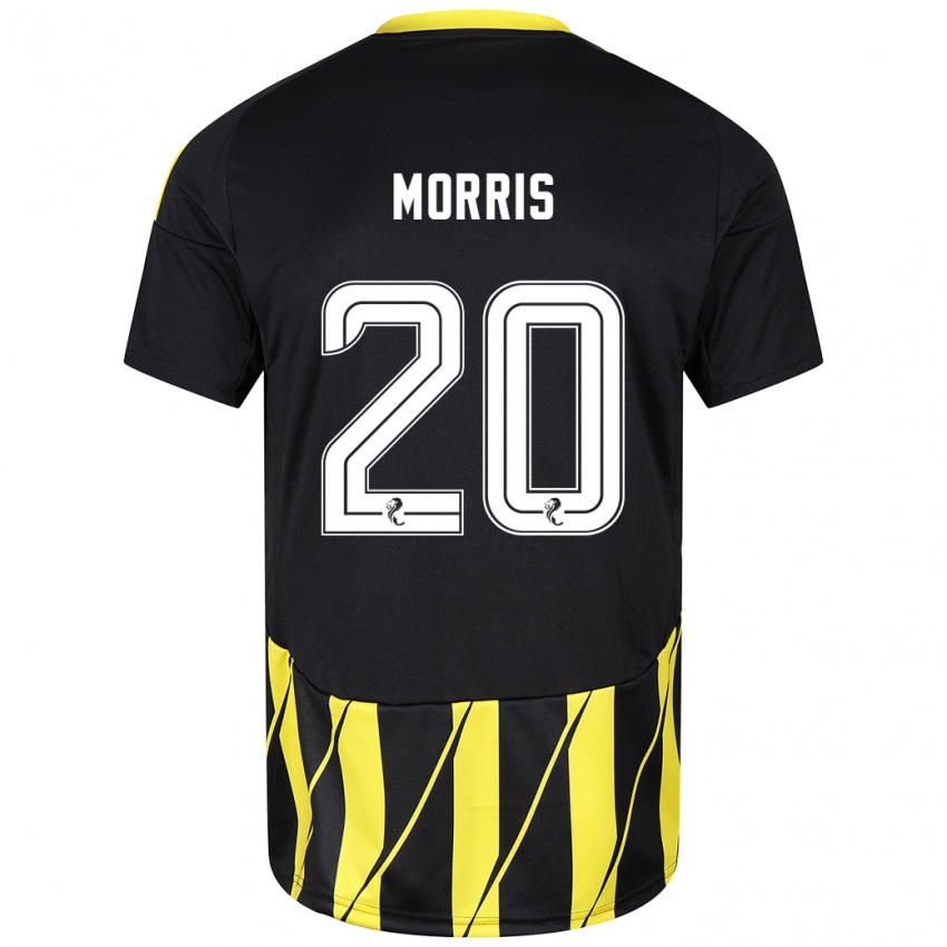 Kvinder Shayden Morris #20 Sort Gul Udebane Spillertrøjer 2024/25 Trøje T-Shirt