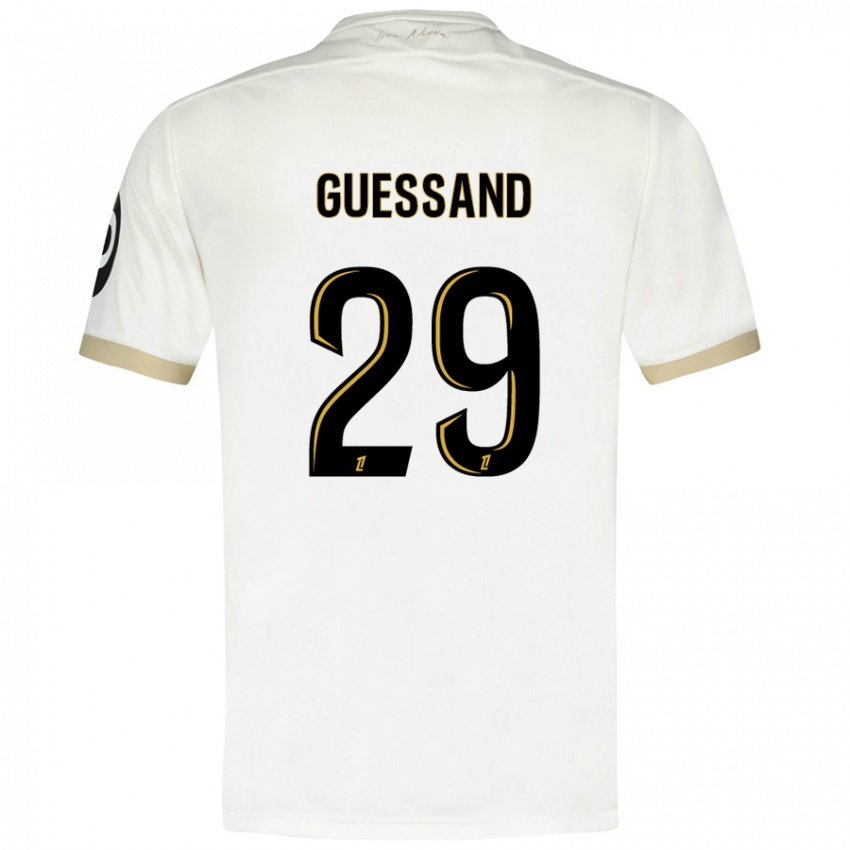 Kvinder Evann Guessand #29 Hvidguld Udebane Spillertrøjer 2024/25 Trøje T-Shirt