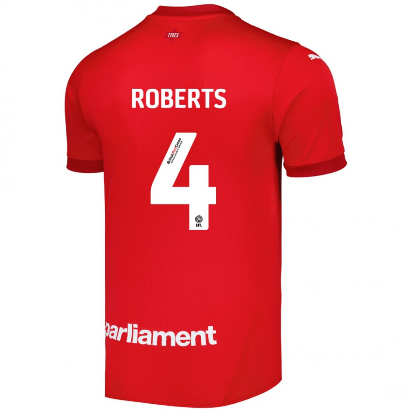 Børn Marc Roberts #4 Rød Hjemmebane Spillertrøjer 2024/25 Trøje T-Shirt