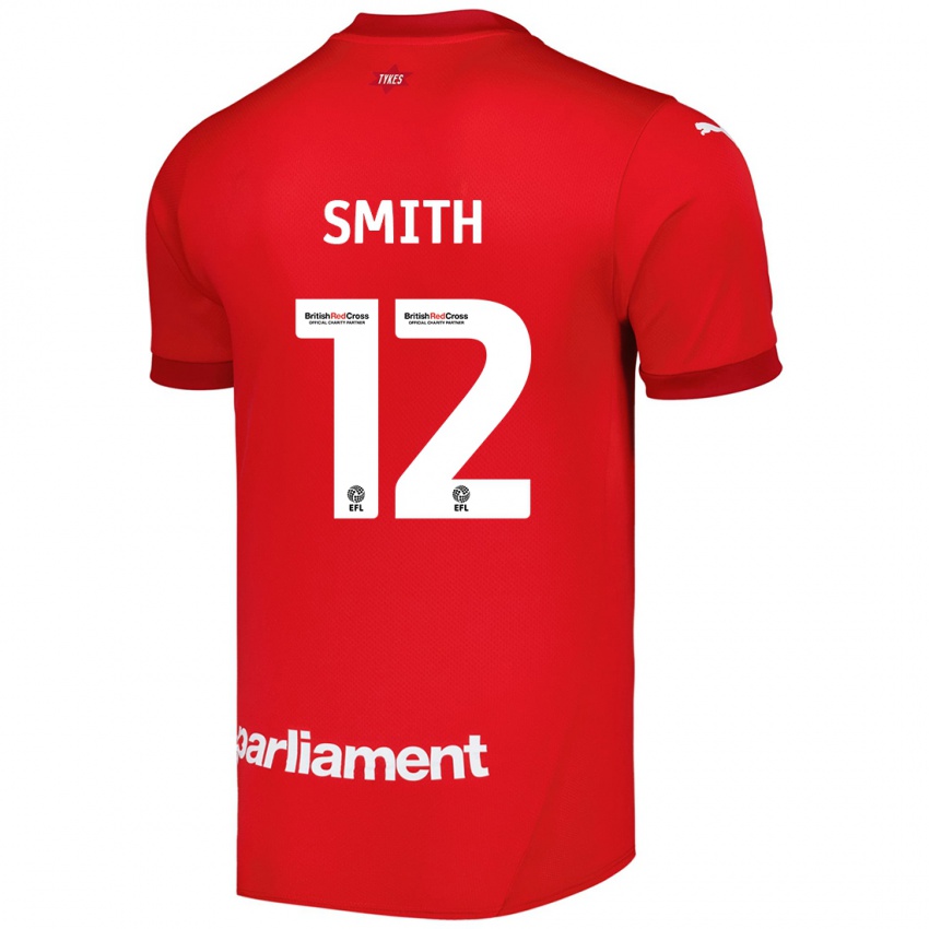 Børn Jackson Smith #12 Rød Hjemmebane Spillertrøjer 2024/25 Trøje T-Shirt