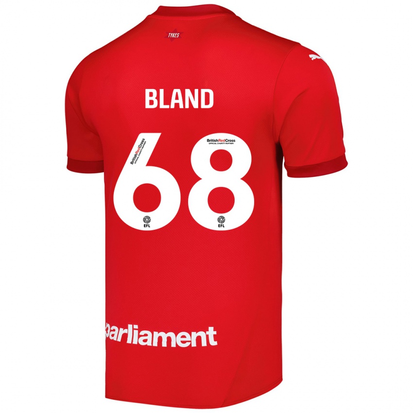 Børn Jonathan Bland #68 Rød Hjemmebane Spillertrøjer 2024/25 Trøje T-Shirt